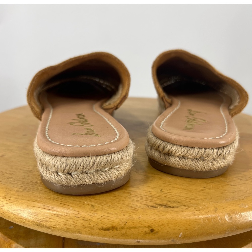 Sam Edelman Austin Espadrille Mule Slide Shoes  Cow Suede Leather 8 - Picture 4 of 11